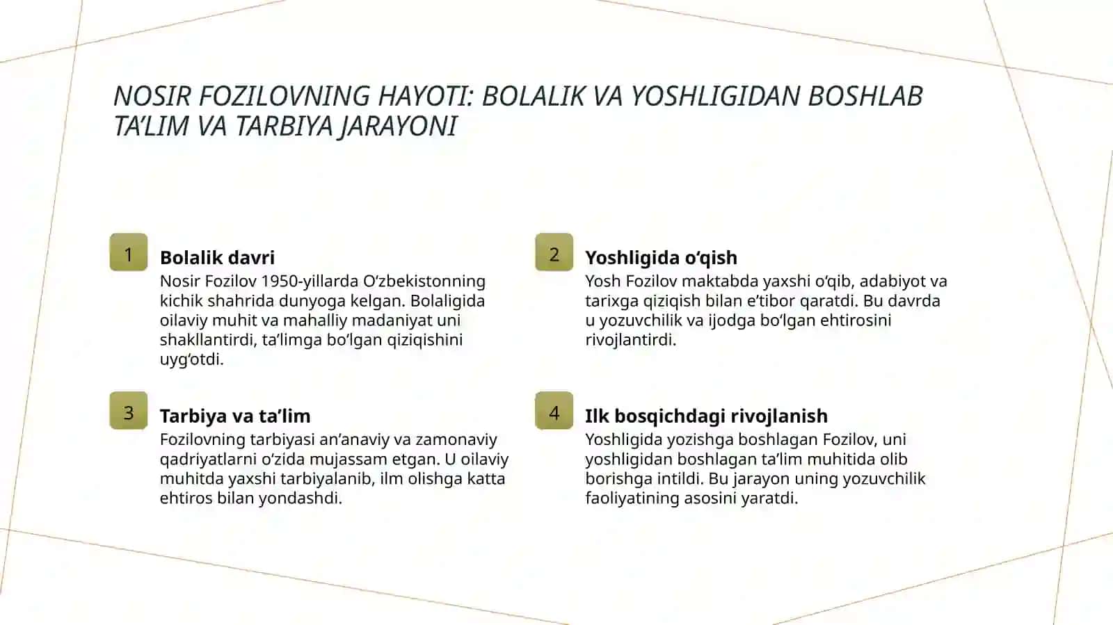 Nosir Fozilovning hayoti va ijodi 3