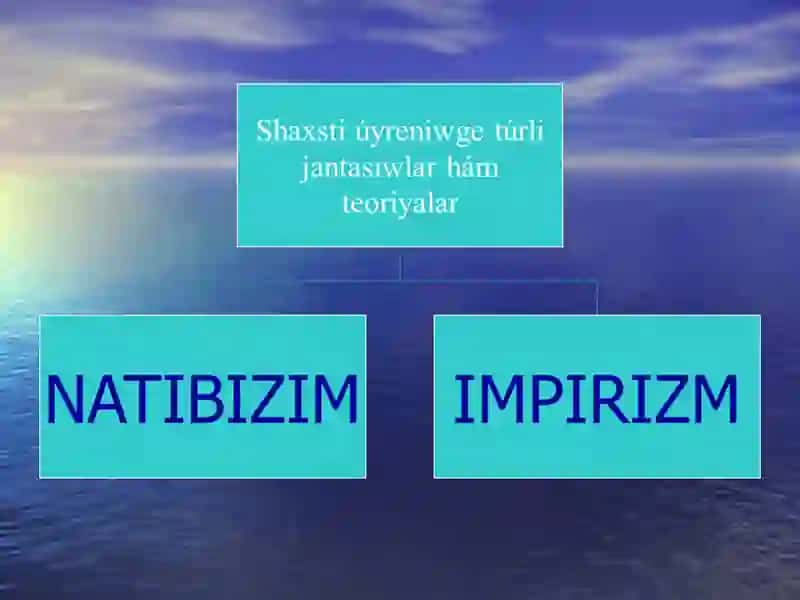 Shaxstıń rawajlanıwı, tárbiyası hám jámiyetlesiwi 3