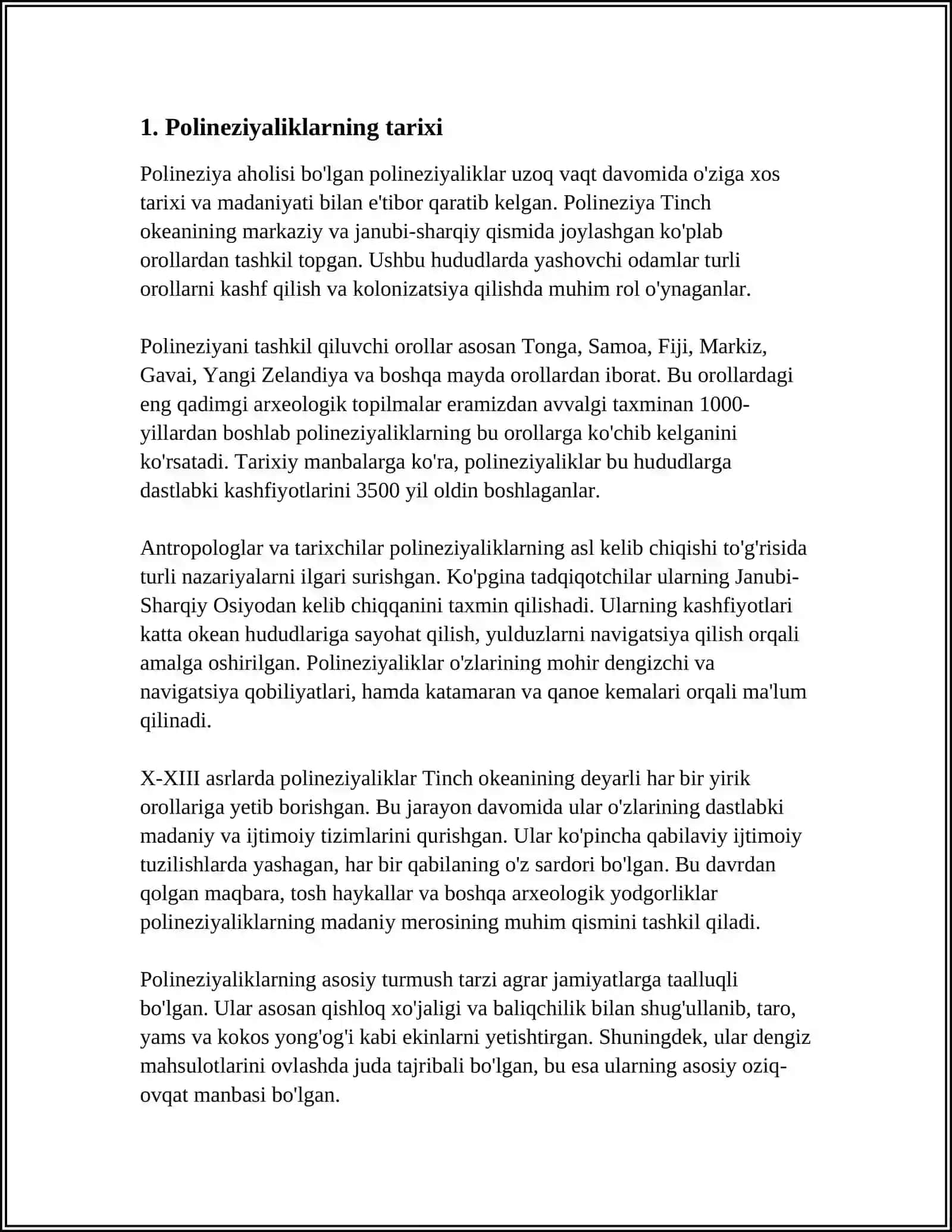 POLINEZIYALIKLARNING KELIB CHIQISHI 3