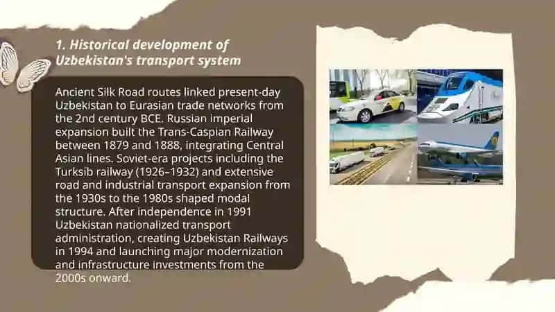Transport system in Uzbekistan 3
