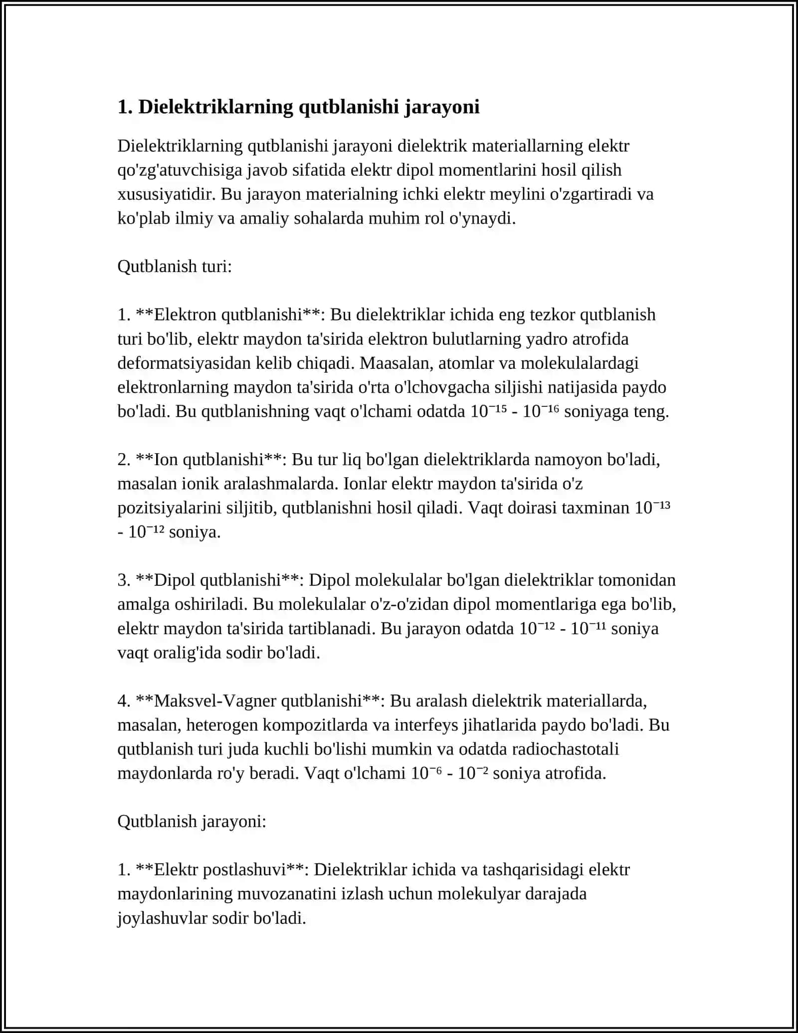 DIELEKTRIKLARNING QUTBLANISHI 3