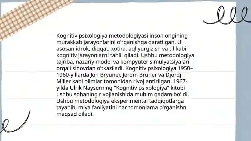 Umumiy psixologiyaning zamonaviy metodologiyasi 3