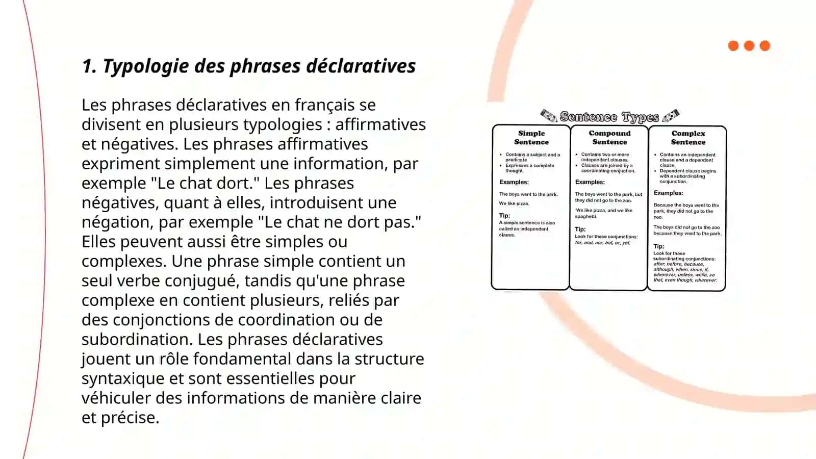 Typologie des phrases dans les langues comparées 3
