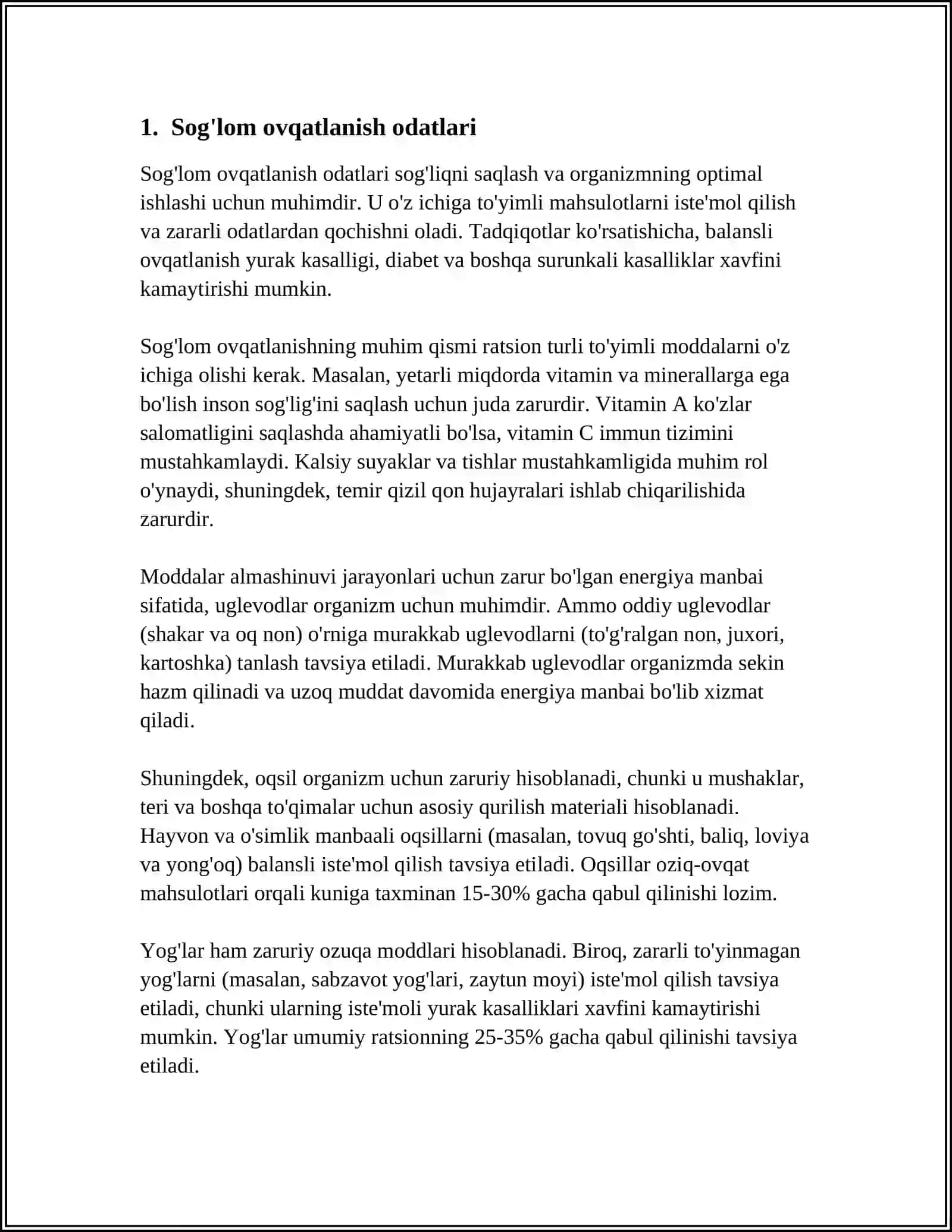 SOĞLOM TURMUSH TARZINI SHAKLLANTIRISH 3