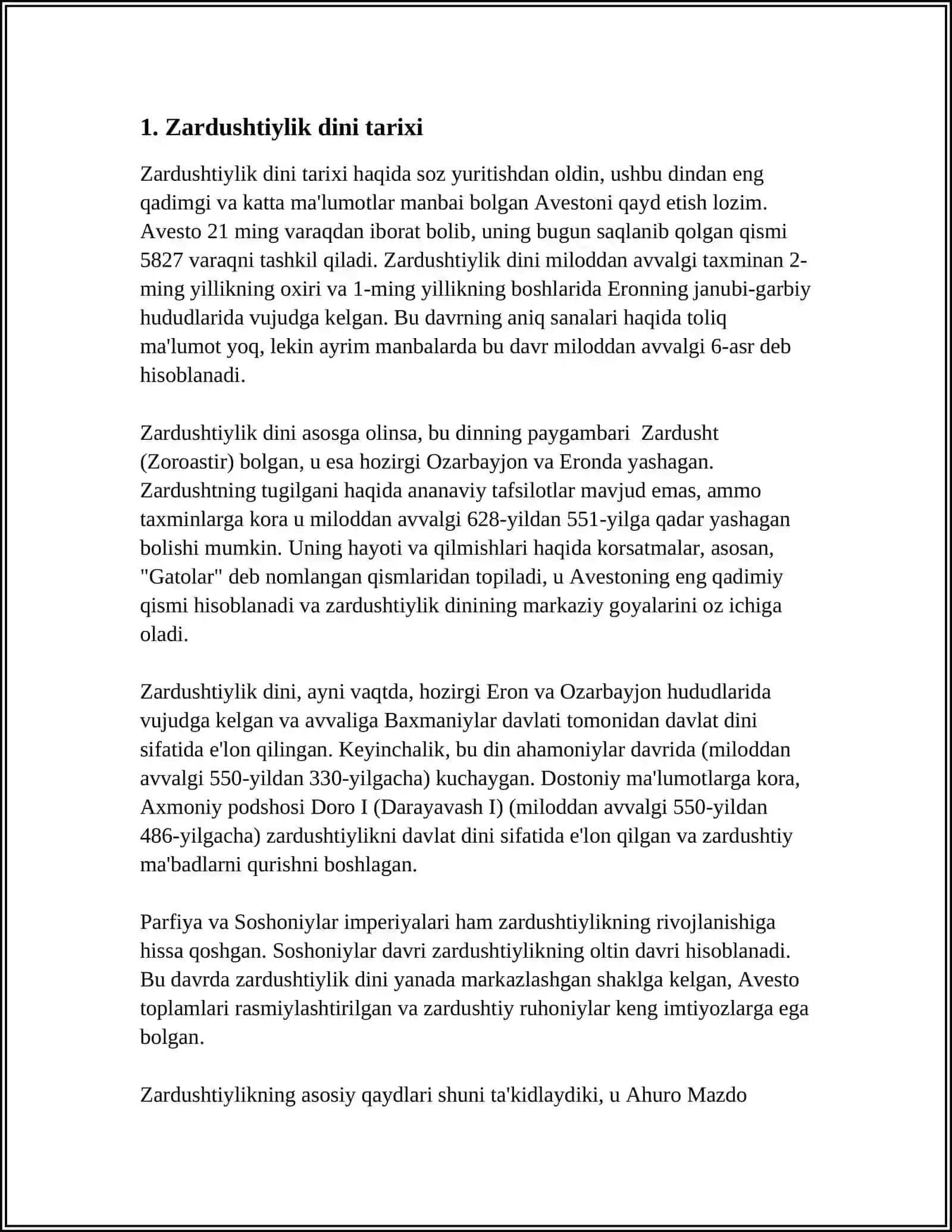 Zardushtiylik dini tarixi 3