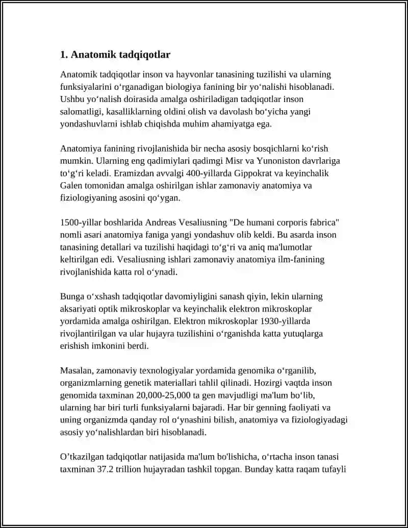 HAYVONLAR BIOLOGIYASINI OʻRGANISH USULLARI 3