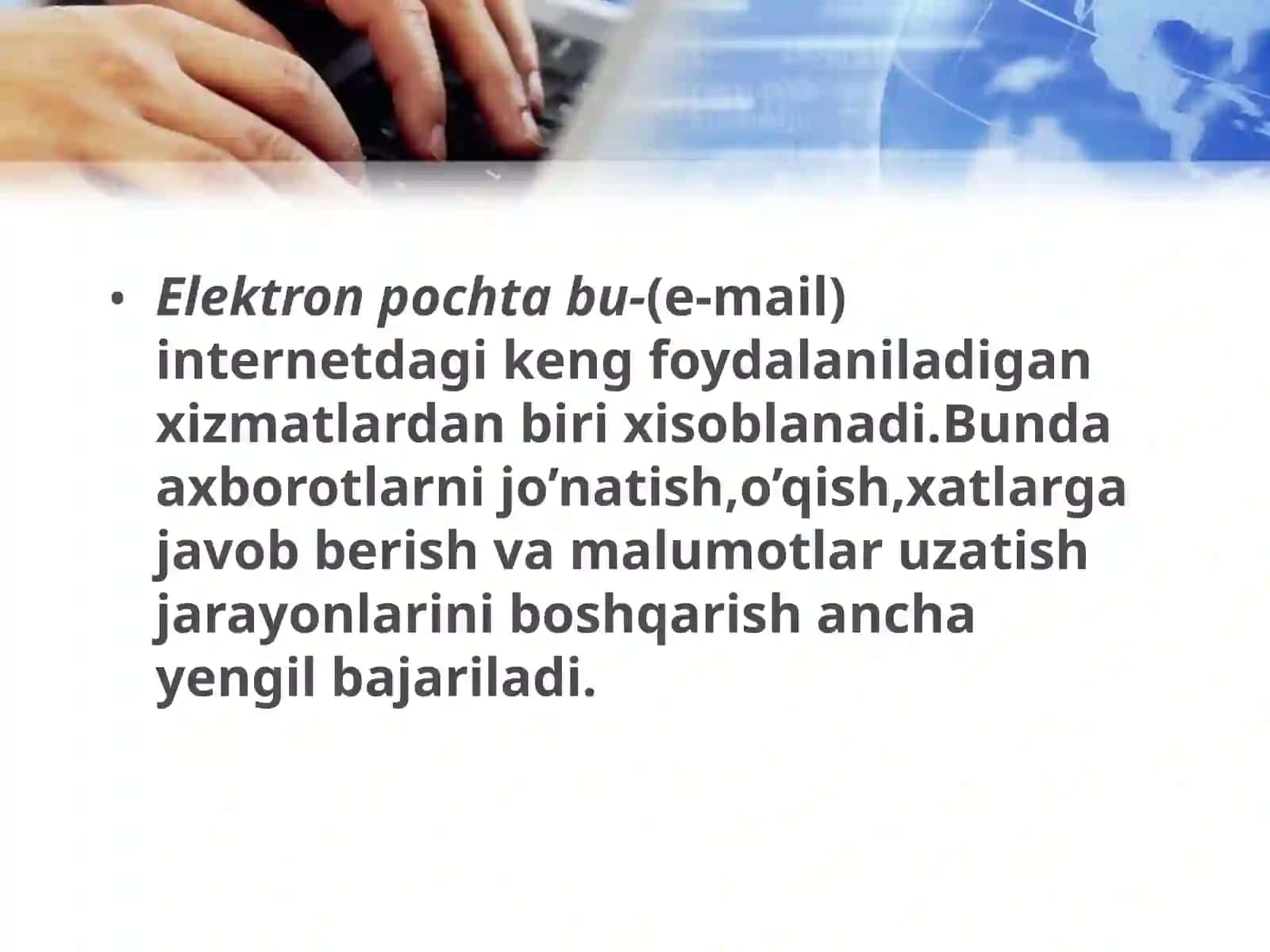 Internetda elektron pochta bilan ishlash 3