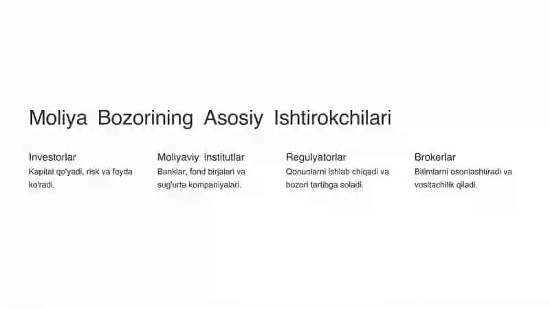 Moliya Bozorining Rivojlanish Bosqichlari va Funksiyalari 3