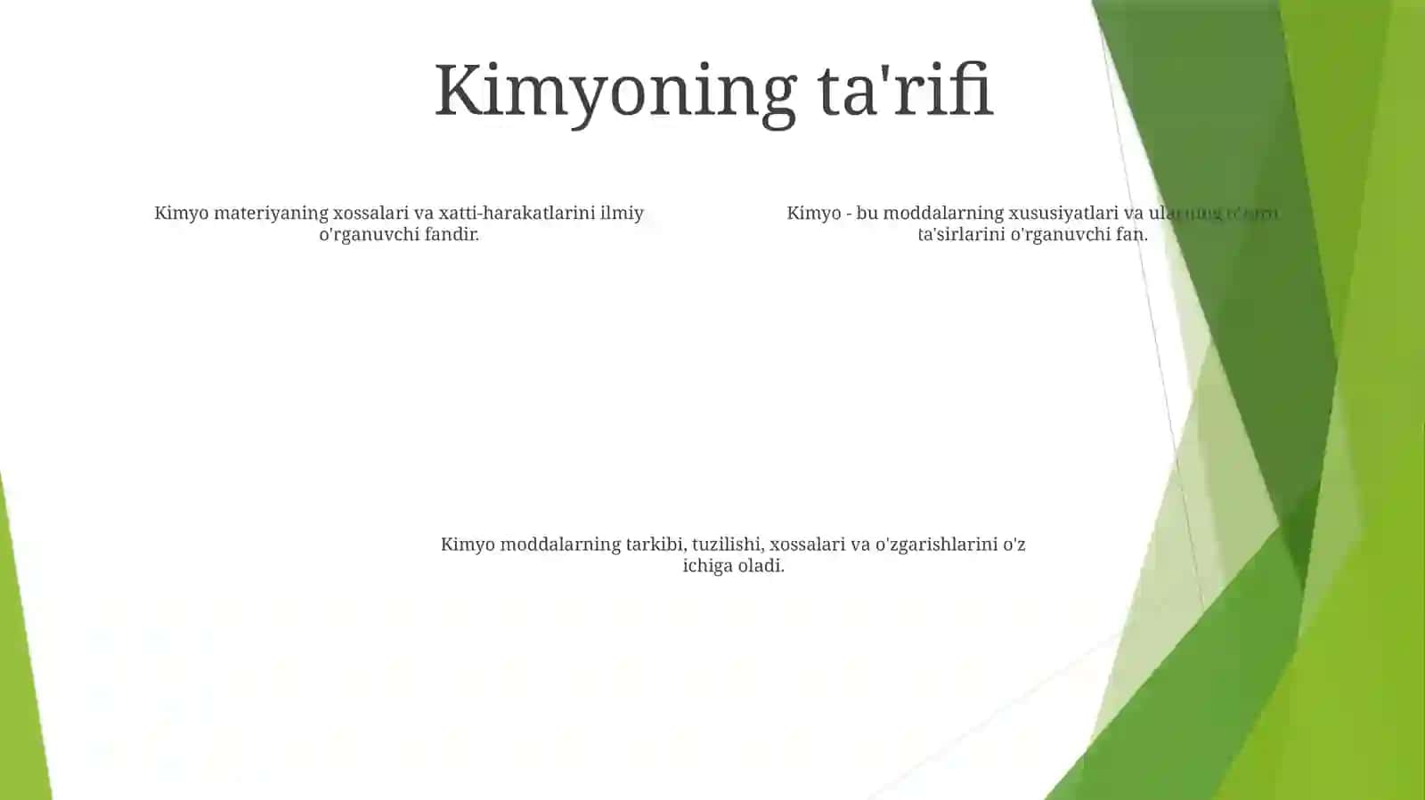 Kimyo Haqida Malumot 3