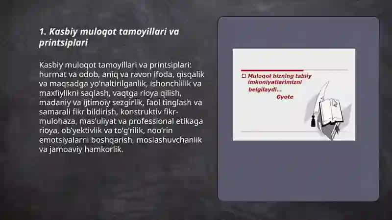 Kasbiy muloqot uslubiyati va qoidalari 3