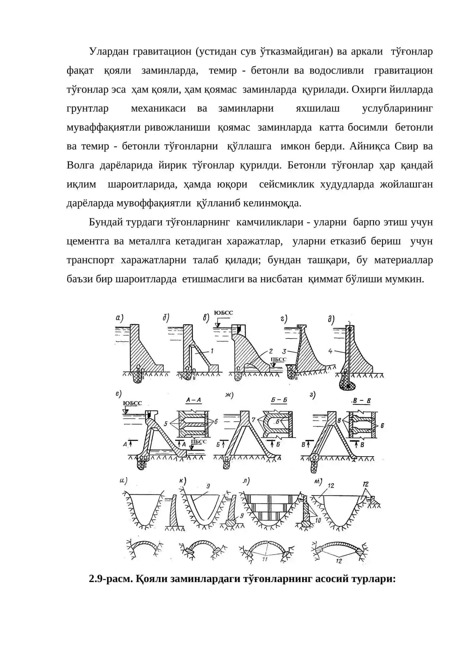 Бетон ва темир бетон тўғонлар 3