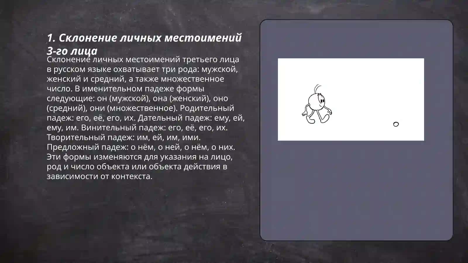Особенности склонения местоимений разных разрядов 3