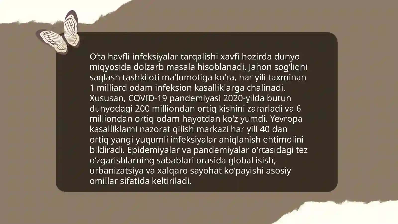 Oʻta havfli infeksiyalar oʻchogʻida epidemiyaga qarshi chora tadbirlar 3