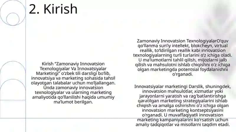 Zamonaviy Innovatsion Texnologiyalar Va Innovatsiyalar Marketingi 3