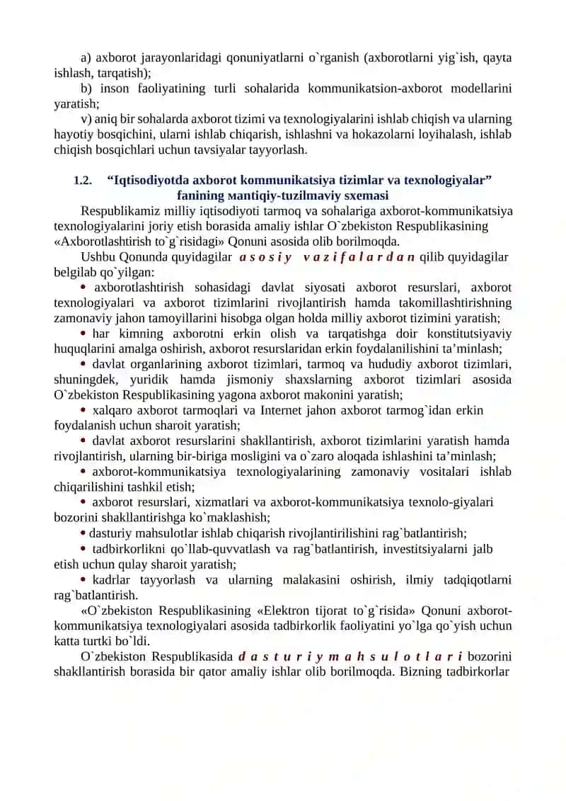 Iqtisodiyotda axborot-kommunikatsiya texnologiyalari va tizimlari 3