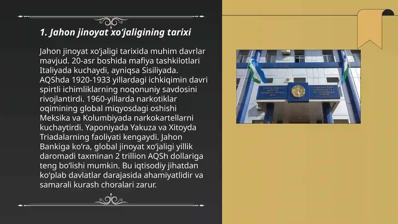 Jahon jinoyat xoʻjaligi tarixi 3