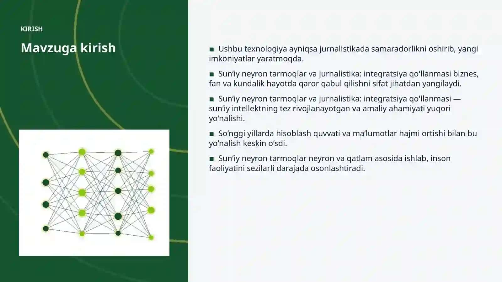 Sunʼiy neyron tarmoqlar va jurnalistika: integratsiya qo'llanmasi 3