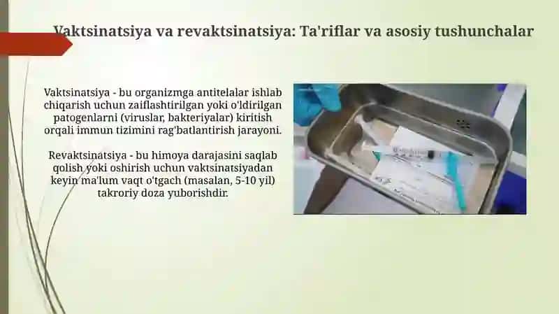 Vaksinatsiya va revaksinatsiya 3