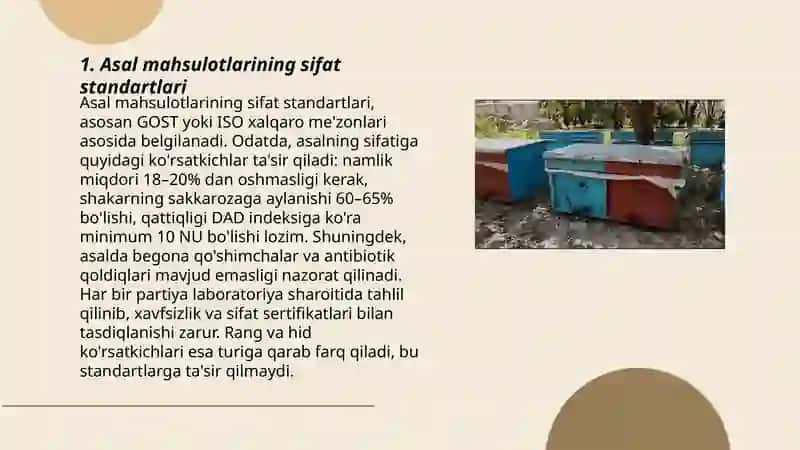 Asal mahsulotlarini standartlash va Qadoqlash 3