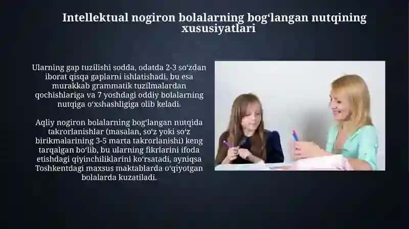 Intellektual nogiron bolalarning bogʻlangan nutqining xususiyatlari 3