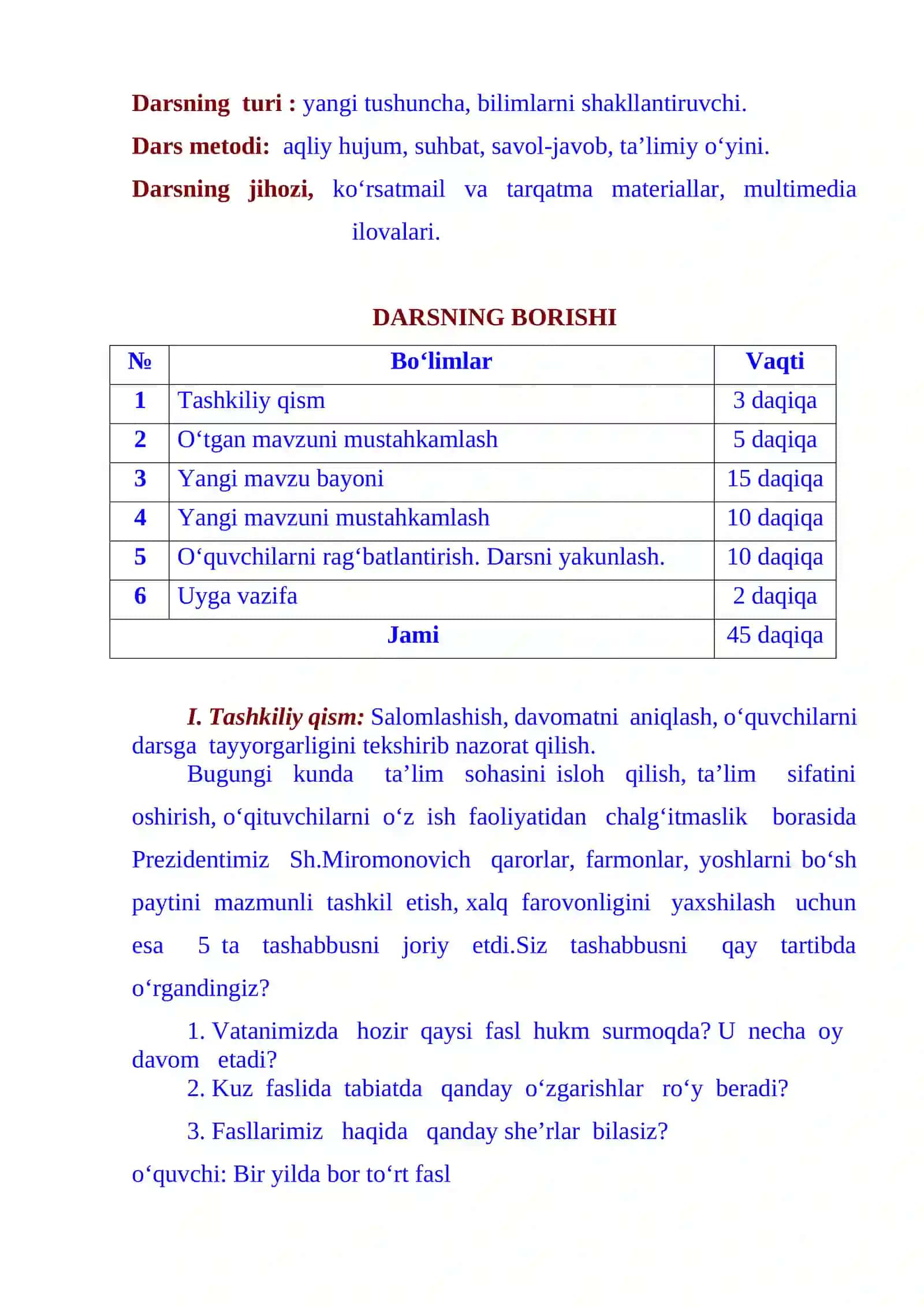 2-sinf o'qish KASHFIYOTCHI BOBOLAR dars ishlanma 1 chorak 3