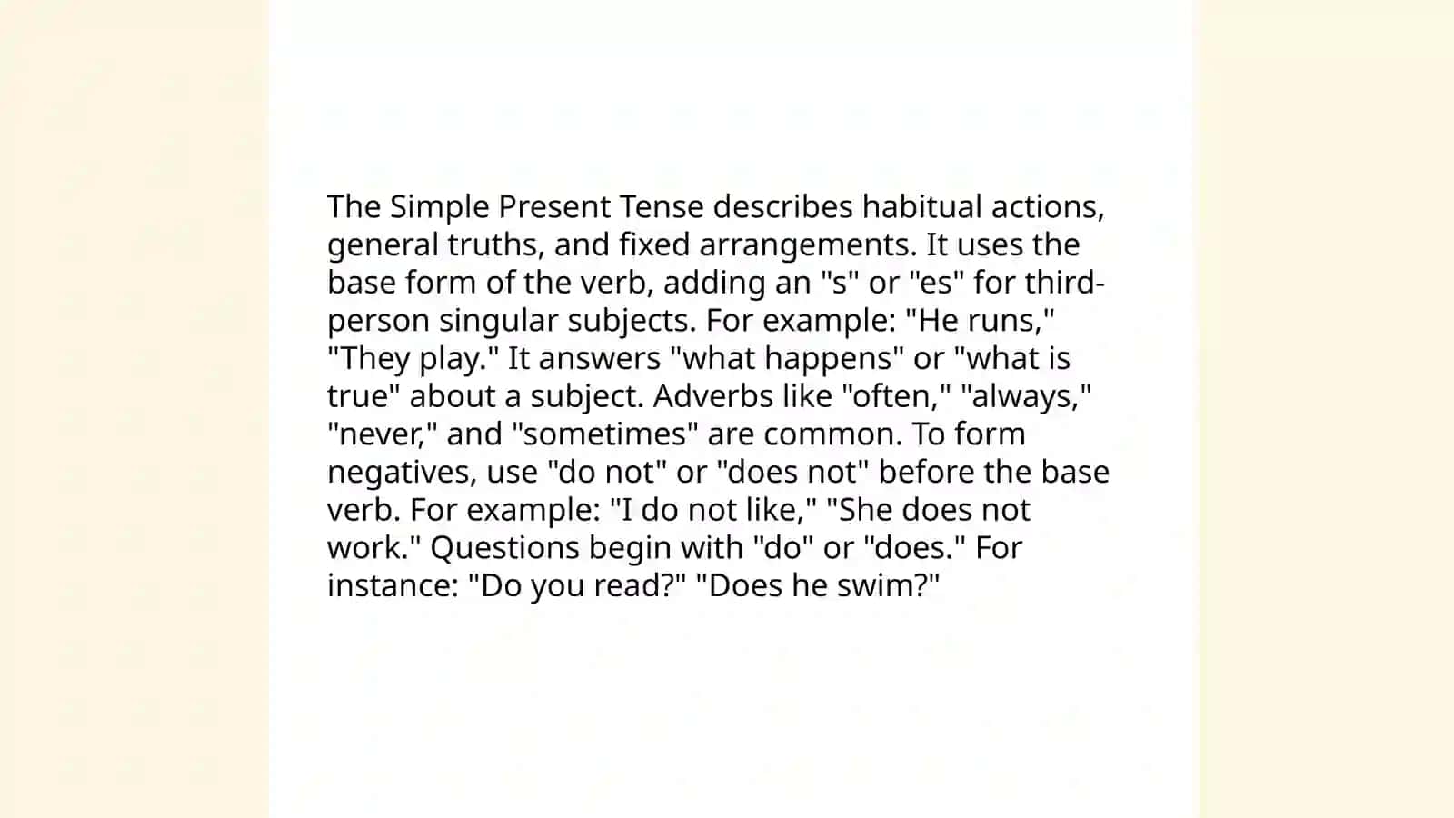 English tenses 3
