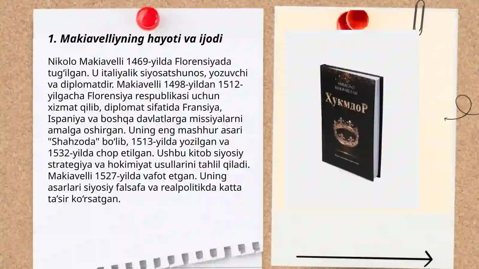 Makiavellining Hukmdor asari 3
