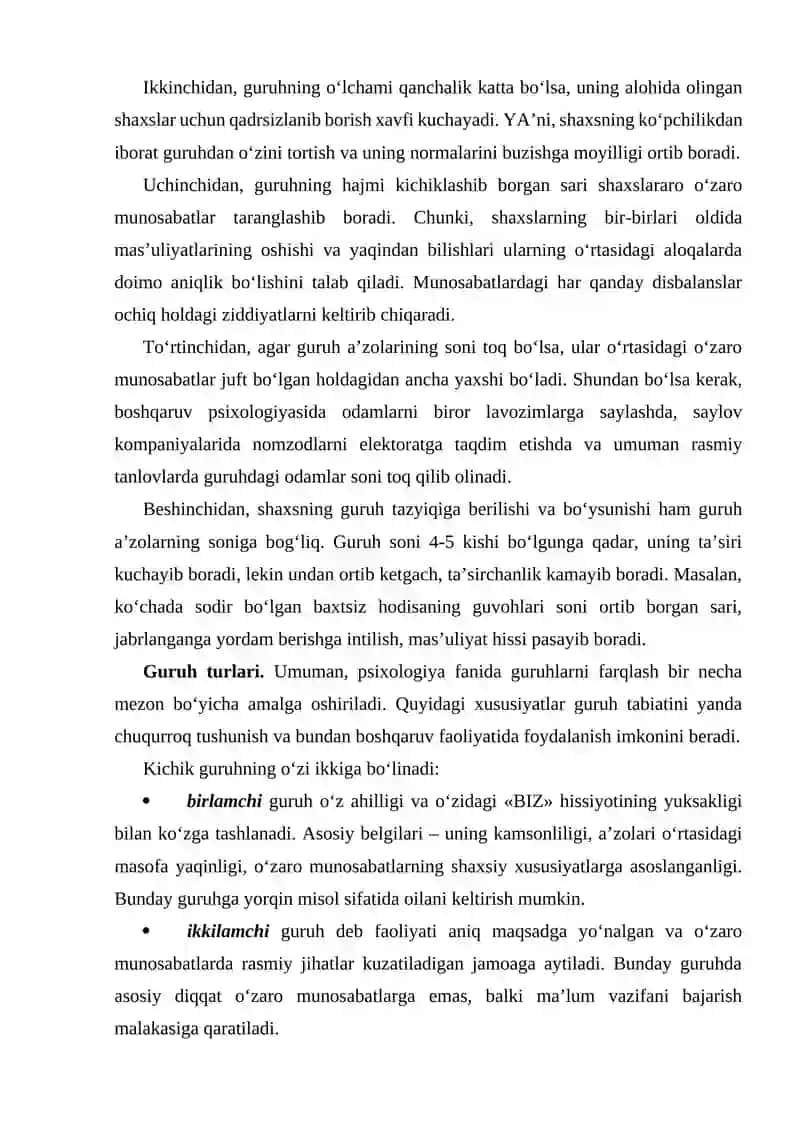 Sotsial psixologiyada kichik guruhlarni o‘rganishning metodologik muammolari 3