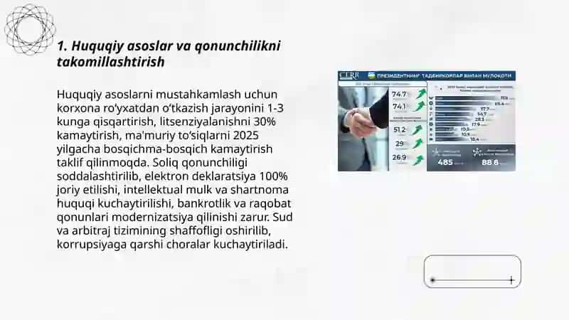 O‘zbekistonda tadbirkorlikni rivojlantirish istiqbollari by Muxtorov Muhammadjon 3