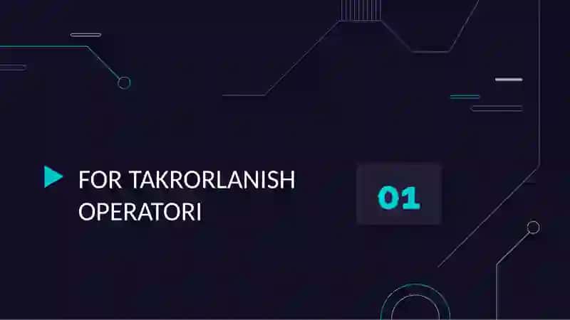 PYTHONDA BOSHQARUV BAYONOTLARI(Python Control Statements) 3