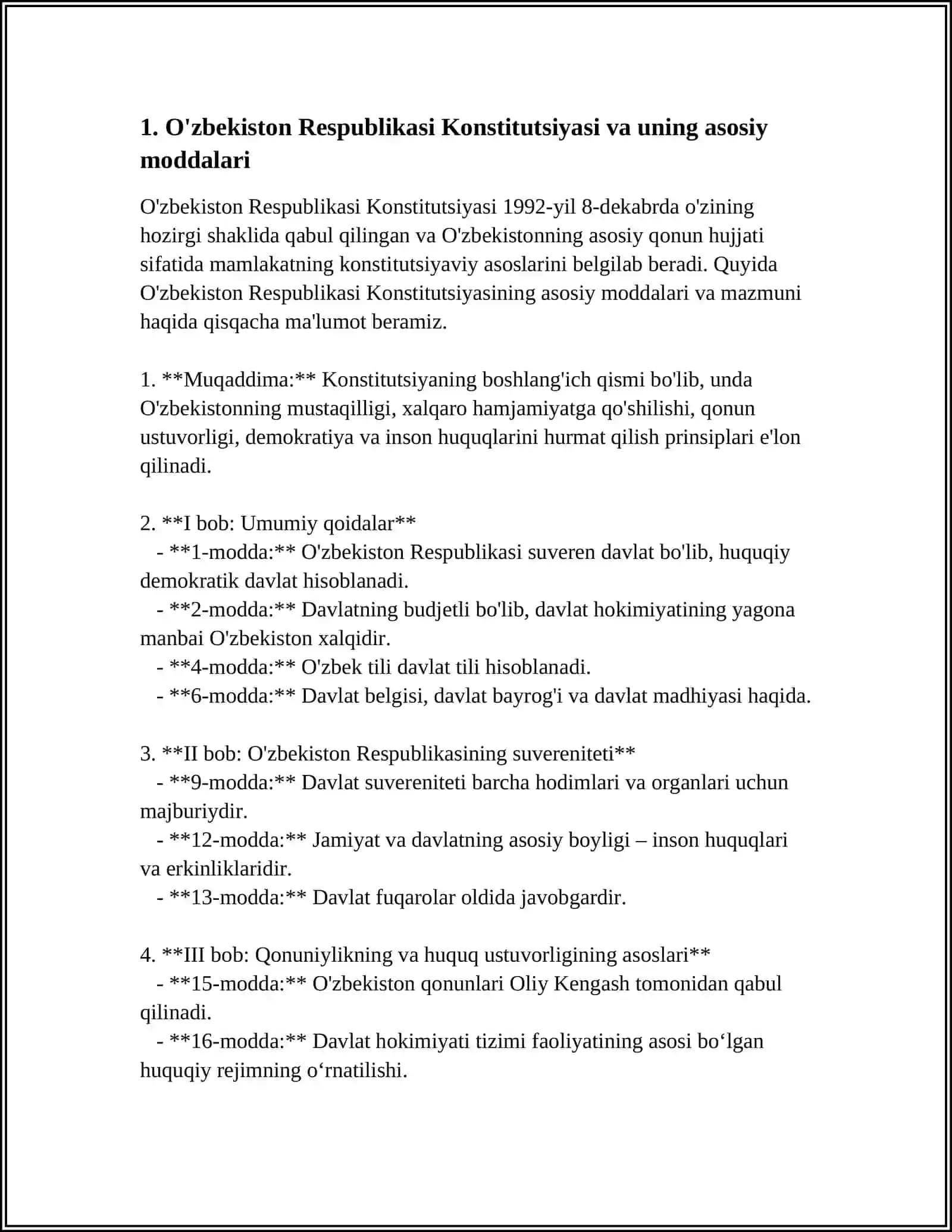 O'ZBEKISTONDA HUQUQIY DEMOKRATIK DAVLAT QURISHNING KONSTITUTSIY ASOSLARI 3