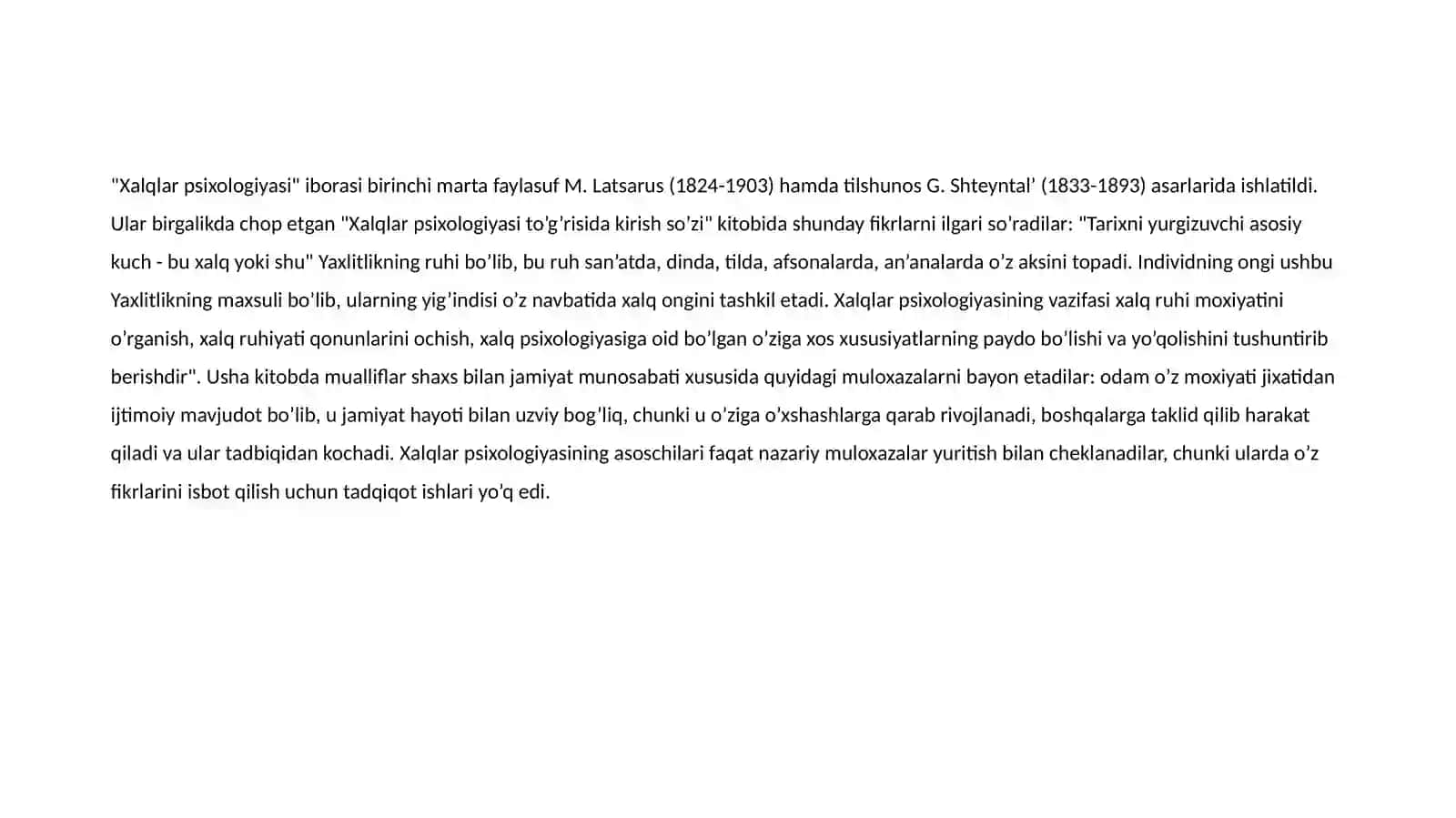 G.SHTEYNTALNING “XALQLAR PSIXOLOGIYASI” ASARI 3