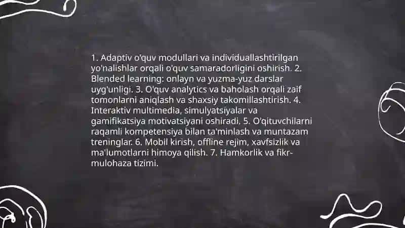 Raqamli o'quv platformalarini joriy etish orqali ta'lim samaradorligini oshirish usullari 3