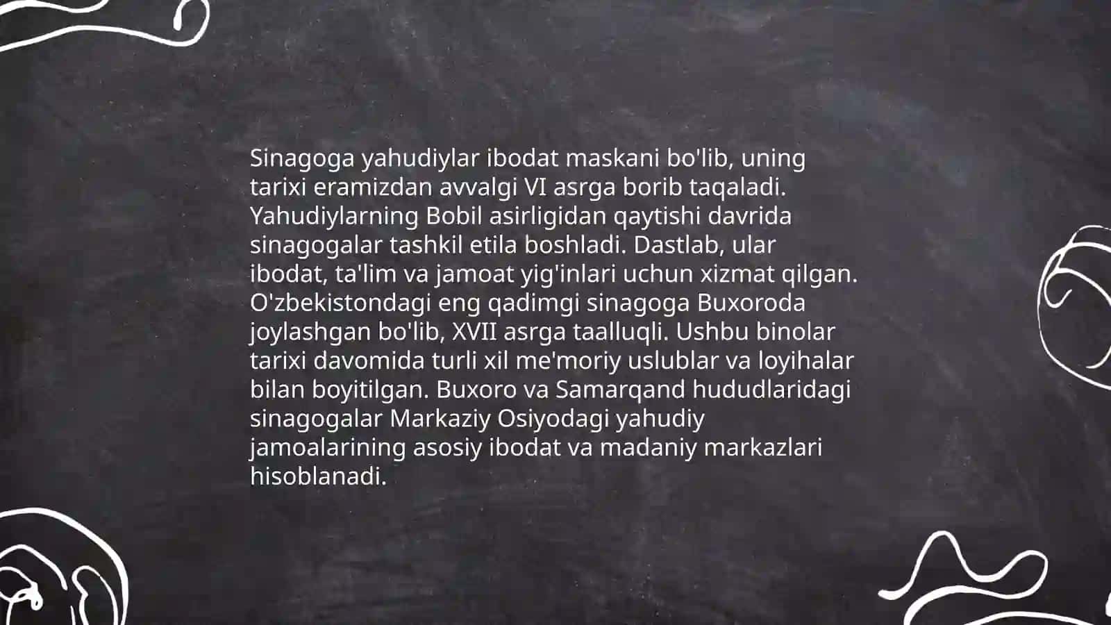Sinakaga yaxudiylar ibodat maskani tarixi 3
