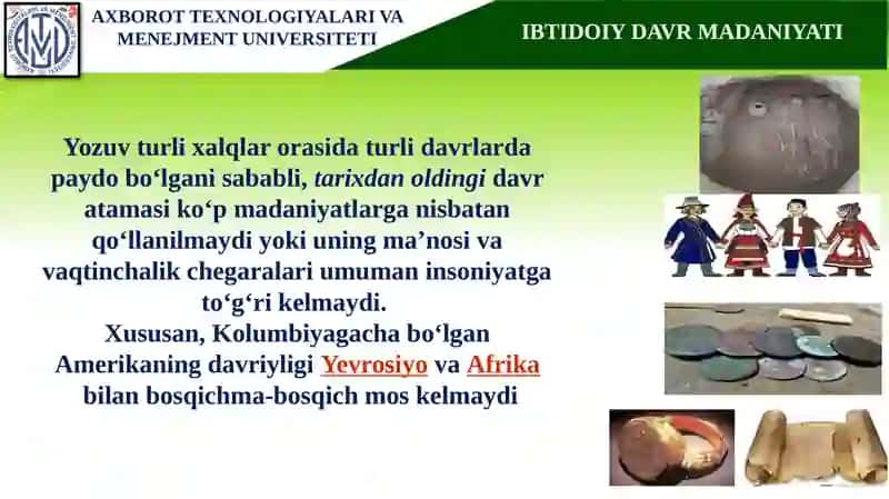 IBTIDOIY DAVR MADANIYATI 3