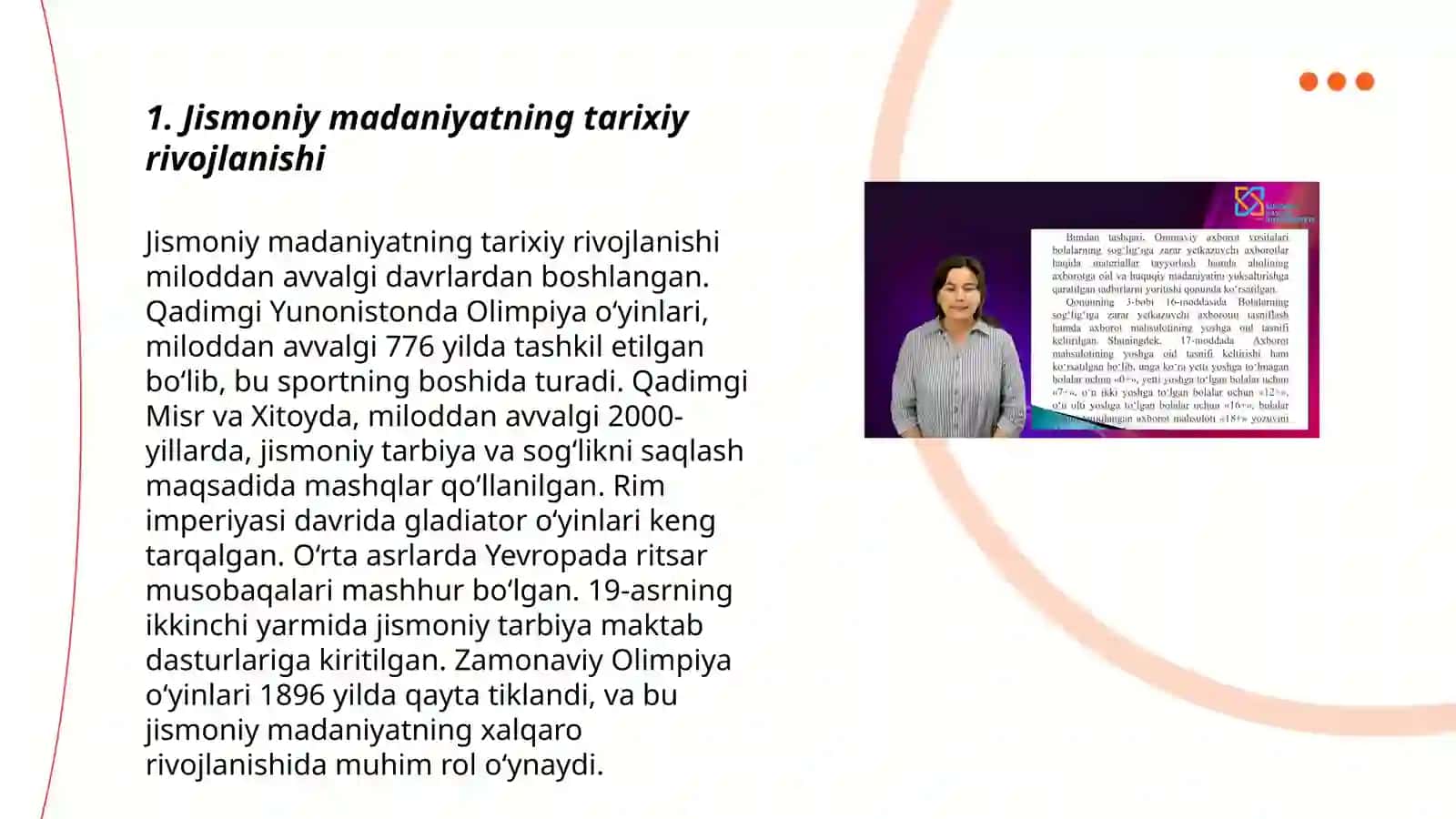 Jismoniy madaniyatning jamiyatdagi vazifalari va shakllari 3