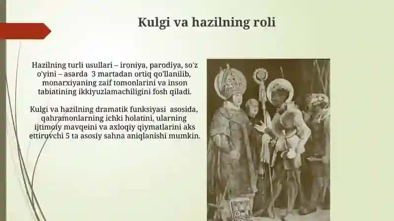 Shekspirning Qirol lir asarida masxara obrazi 3