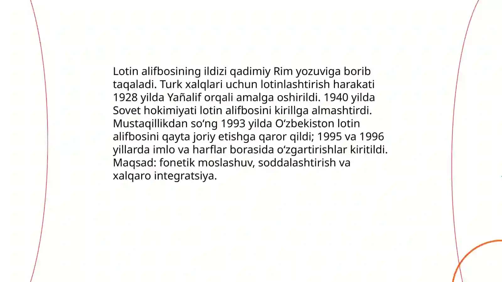 Lotin tili alifbosi va talaffuz qoidalari 3