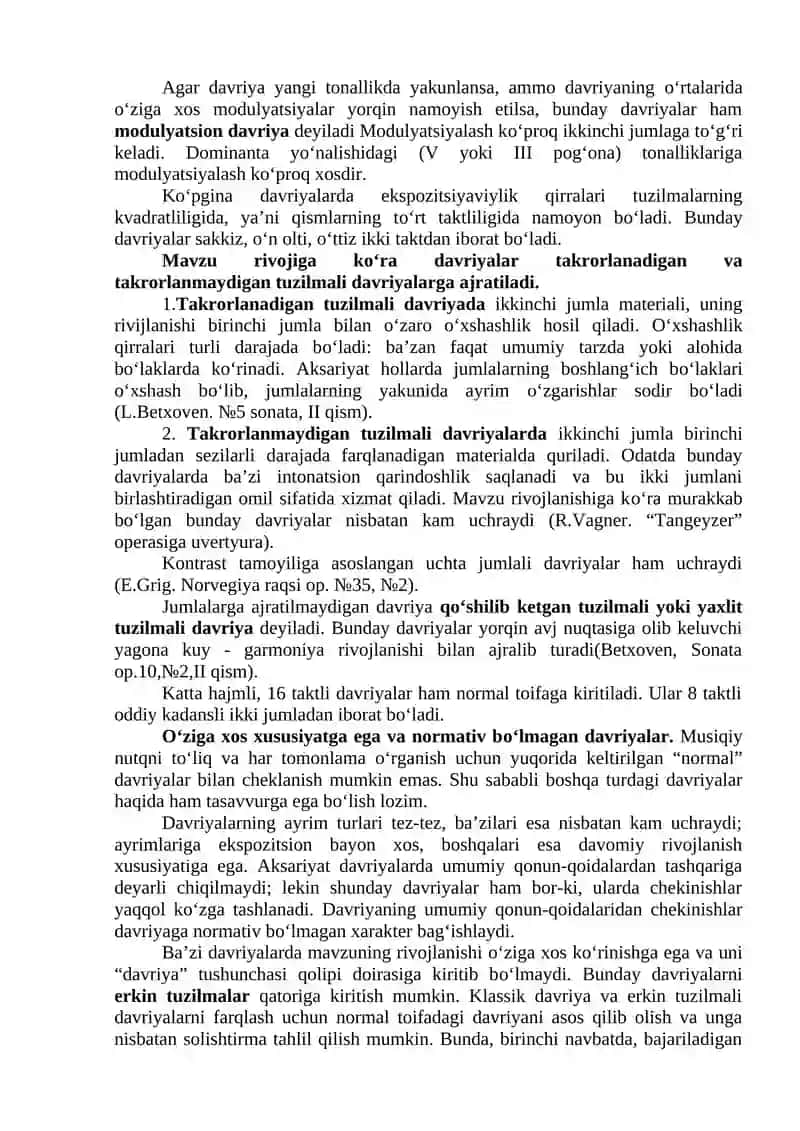 Musiqaning rivojlanish prinsiplari 3
