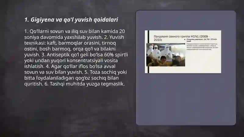 Gigiyena va qo'l yuvish qoidalari 3