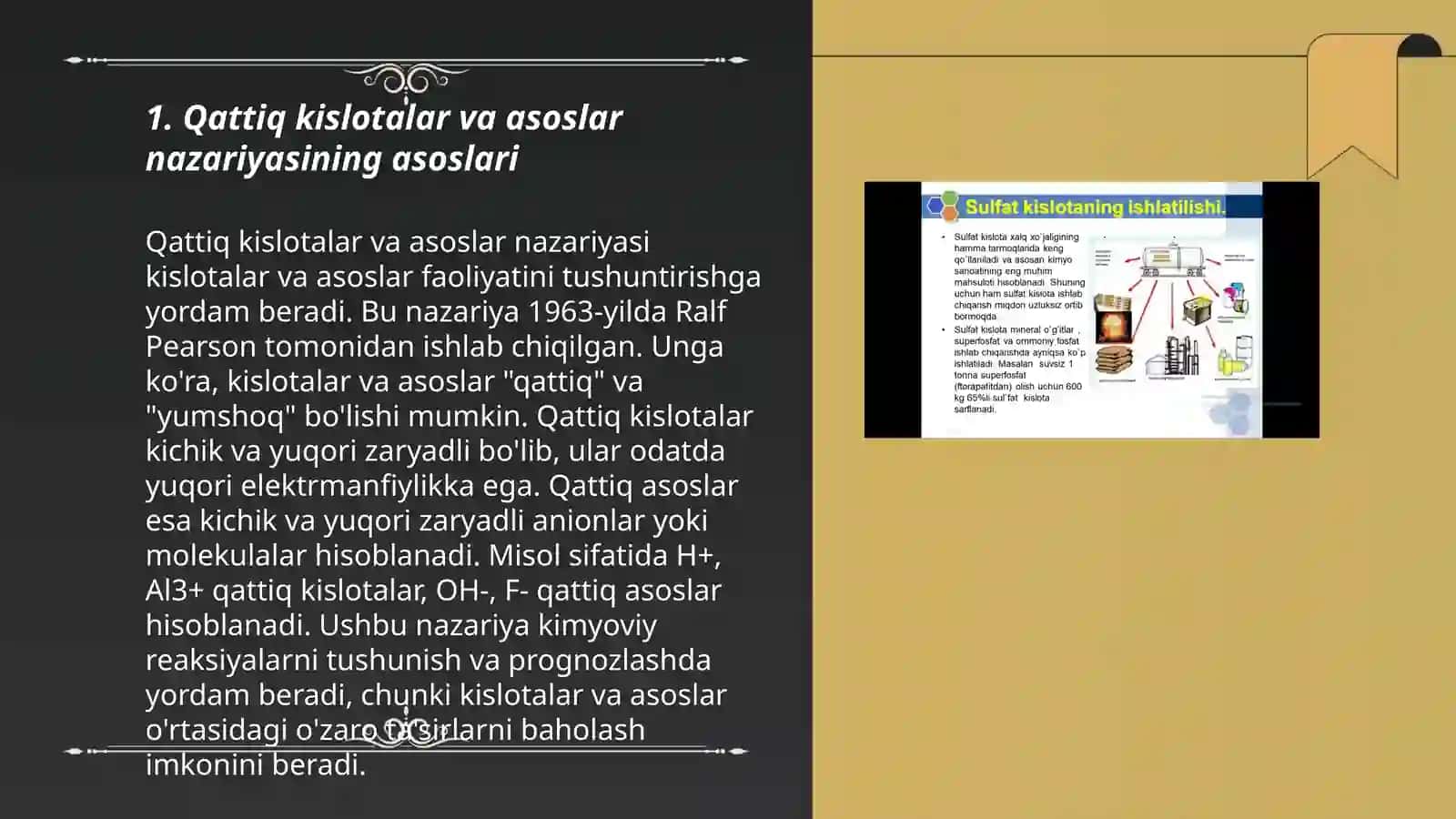 Qattiq va Yumshoq Kislota va Asoslar Nazariyasi 3