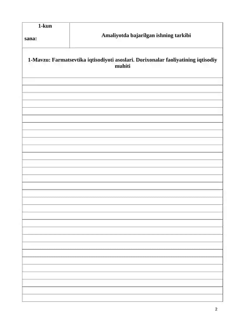 "Farmatsevtika iqtisodiyoti" kursi 3
