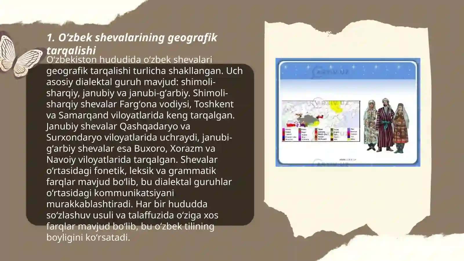 Oʻzbek shevalarining tasnifi 3