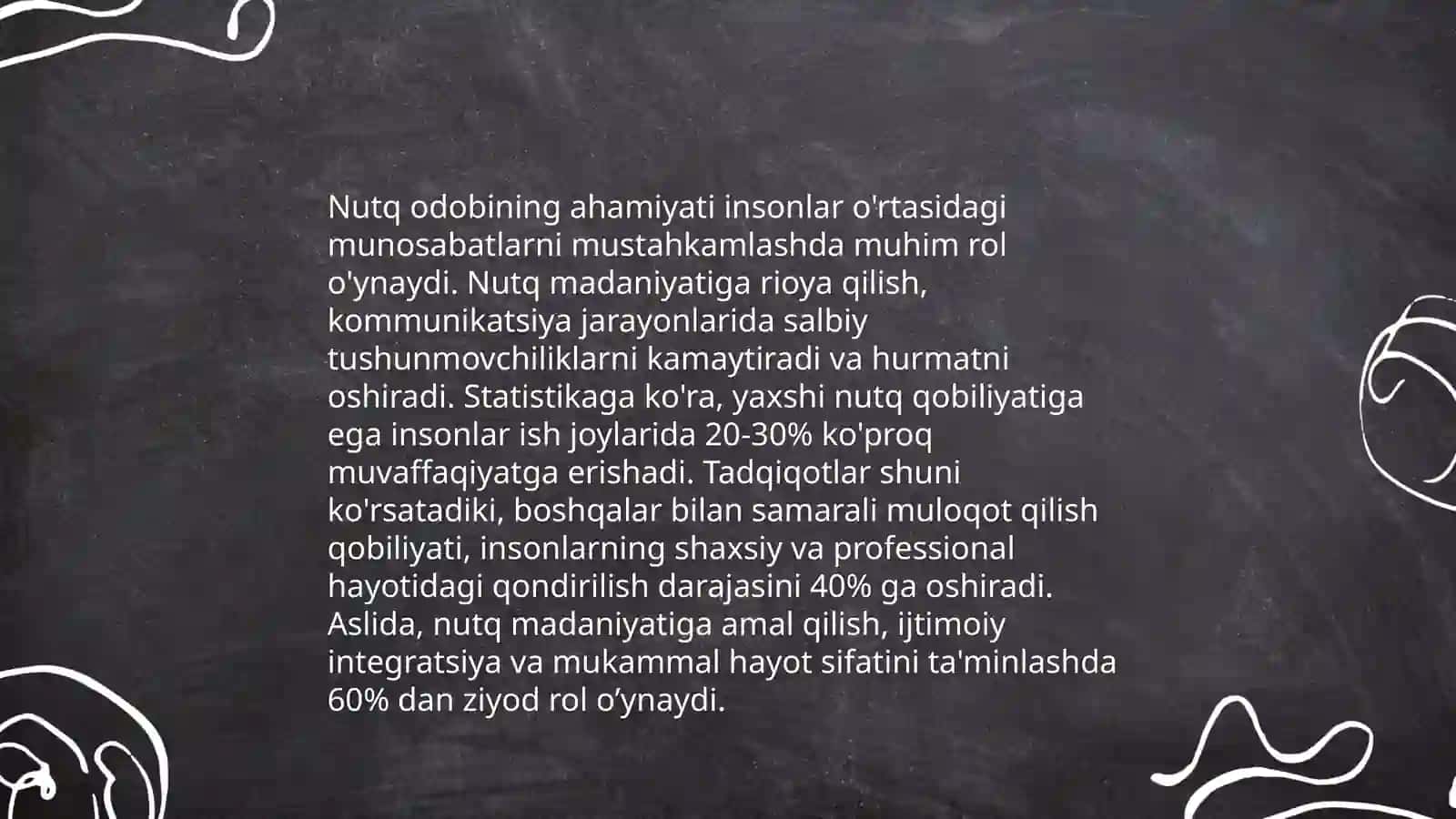 Nutq odobi umumiylikni belgilovchi asosiy mezondur 3