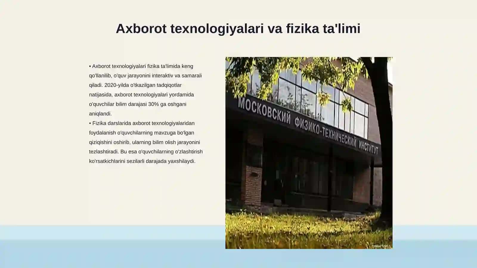Fizika ta'limida axborot texnologiyalarni joriy qilish 3