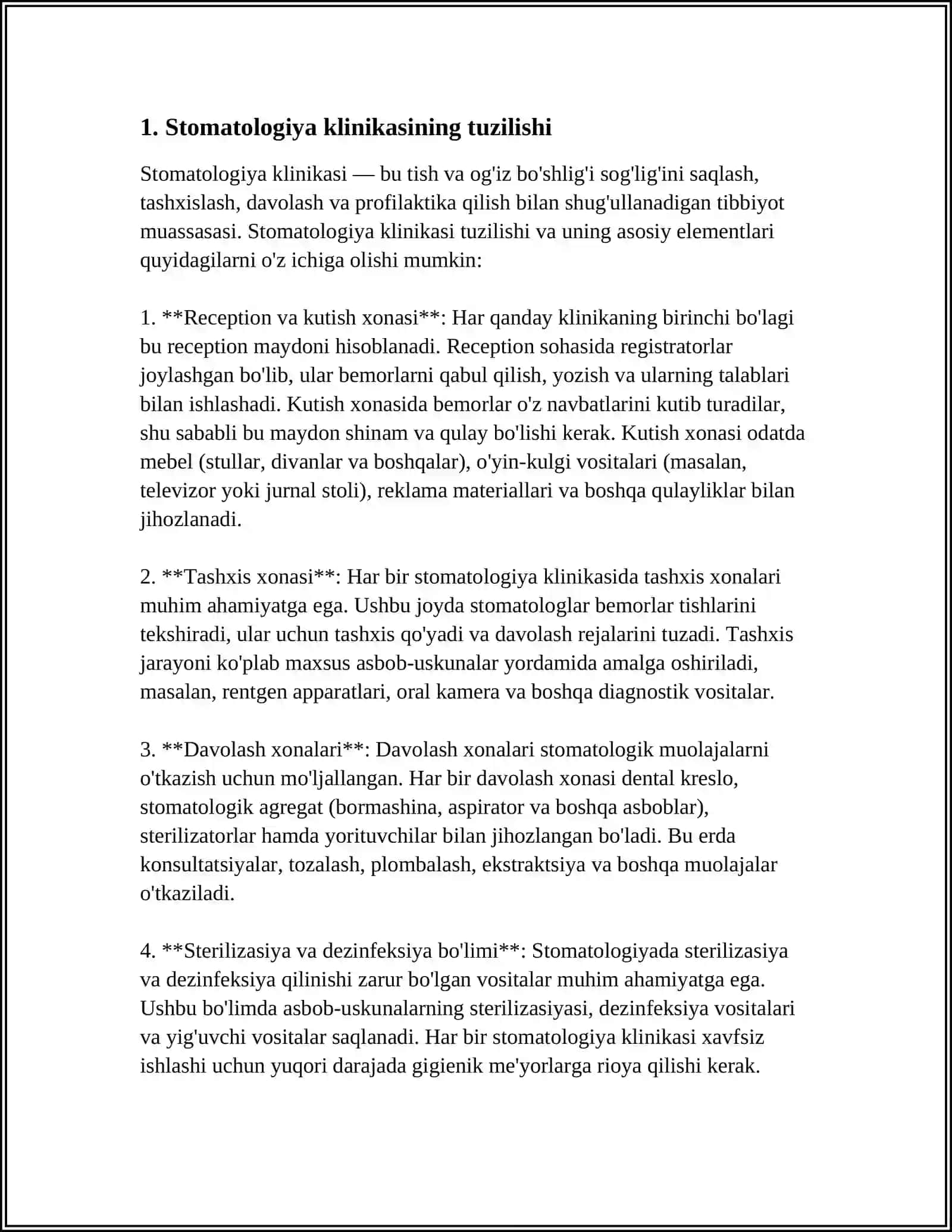 STOMATOLOGIYA KLINIKASINING TUZILISHI 3