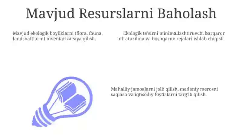 Ekologik turizmni rivojlantirish resurslari va ulardan foydalanish 3