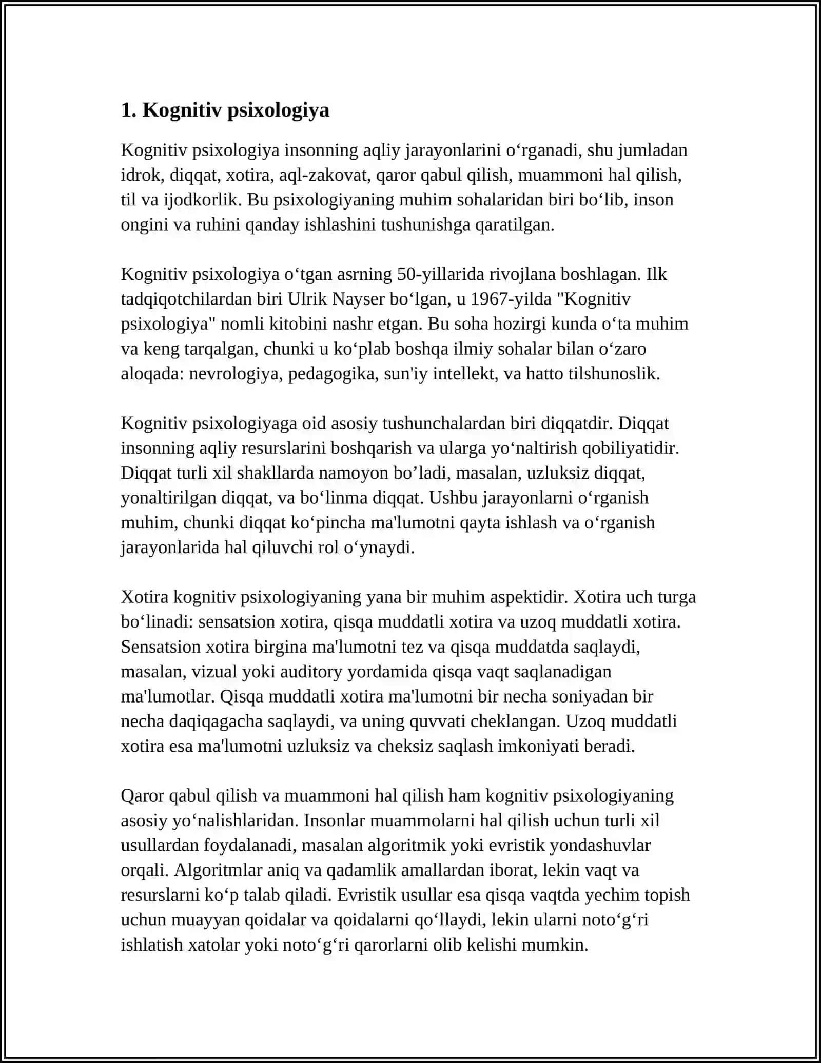 PSIXOLOGIYA FAN TARMOQLARI 3