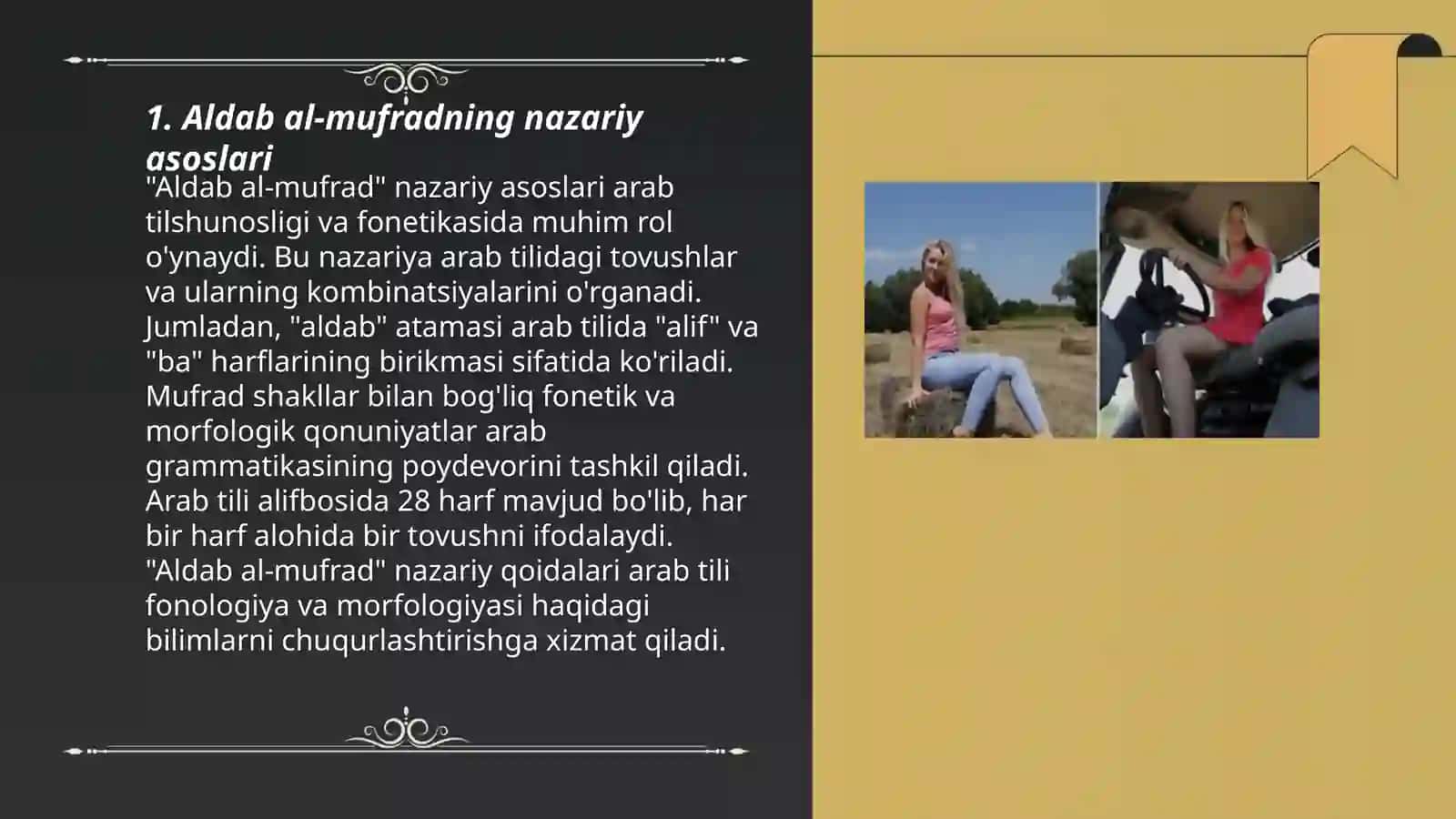 Aldab al-mufrad asarini konspektlashtirish va esse tayyorlash 3