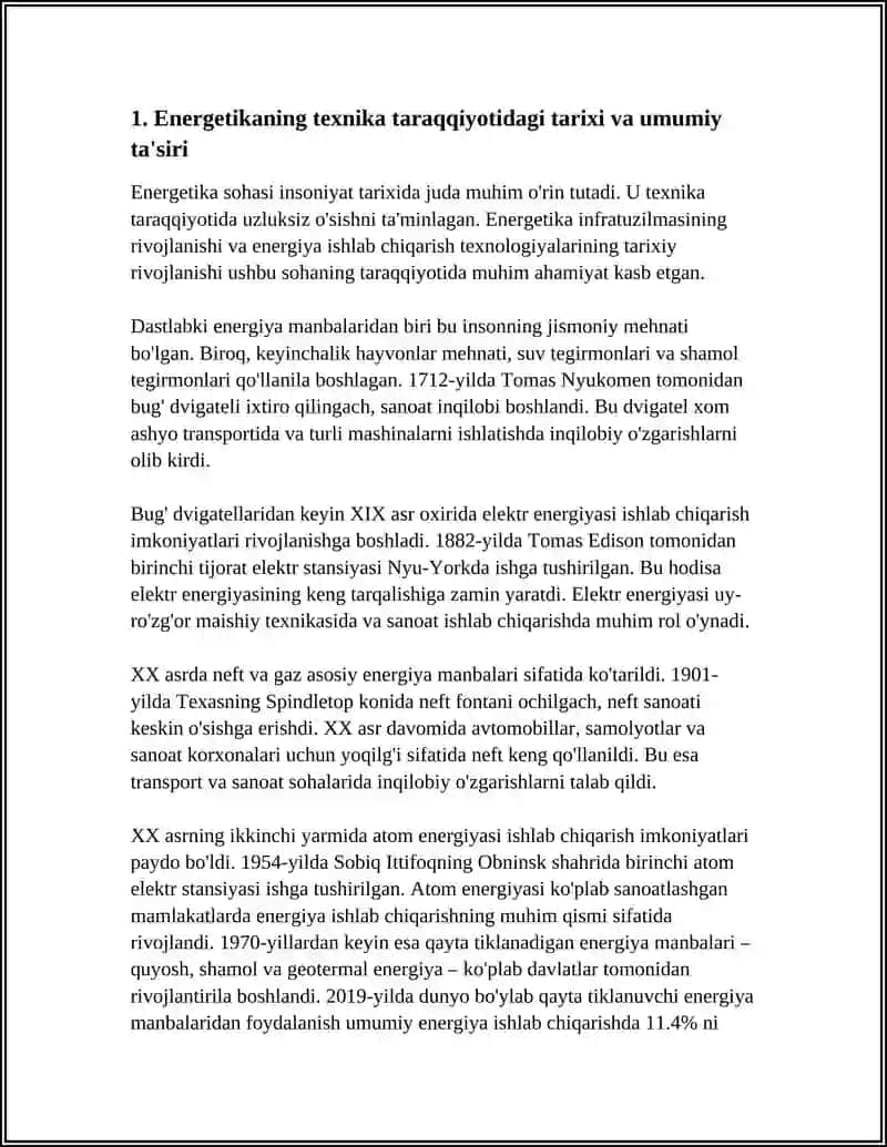 TEXNIKA TARAQQIYOTIDA ENERGETIKANING ORNI 3